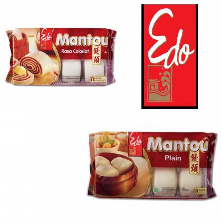

(Free Tas Belanja) EDO Mantou (Plain /Cokelat) 320 Gr / Frozen Food Mantau 320 Gr