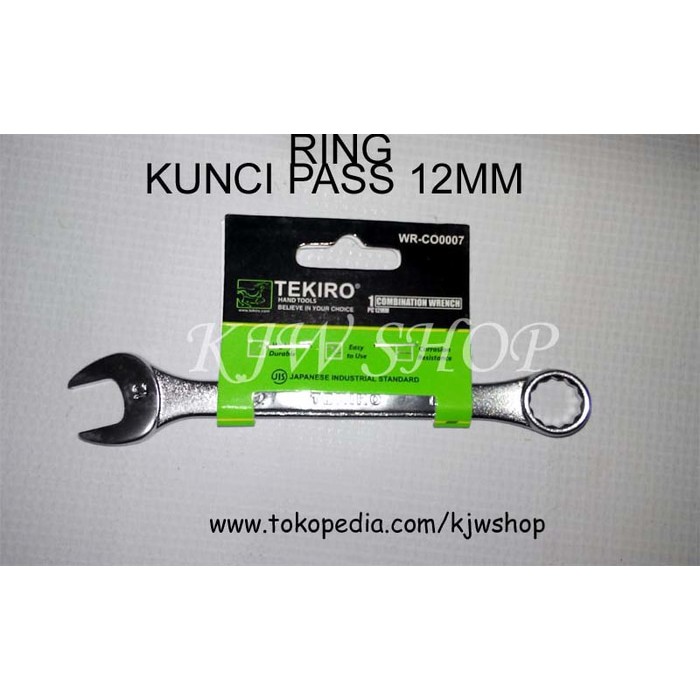 Freeongkir Kunci Ring Pass 12mm TEKIRO  JAPAN  gratis ongkos kirim
