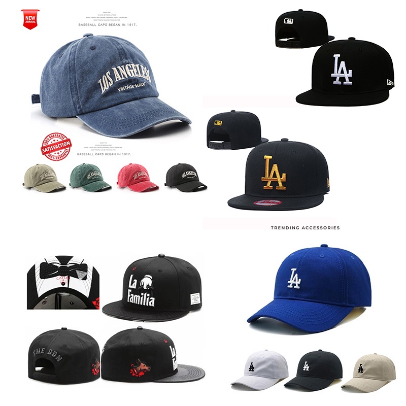 Mlb Topi Baseball Snapback Desain Los Angeles Dodgers Gaya vintage Untuk Pria Dan Wanita