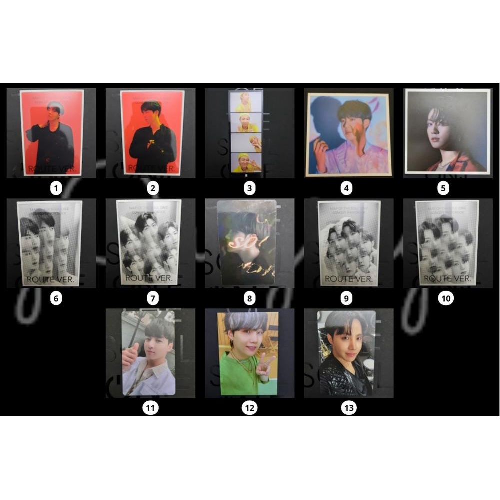 Photo Card | Photo Strip BTS OFFICIAL MOTS ON:E BUTTER Festa LUCKY DRAW PC RPC Namjoon RM Jin Seokji