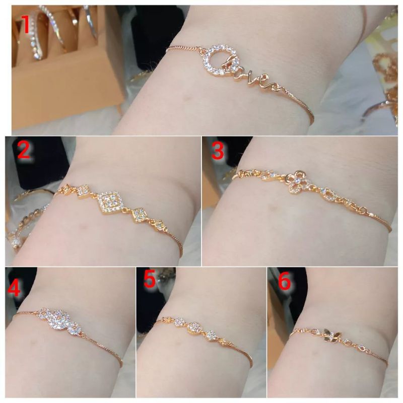 La Vienne - Gelang Serut Titanium Wanita - 5 Variasi Agnisella