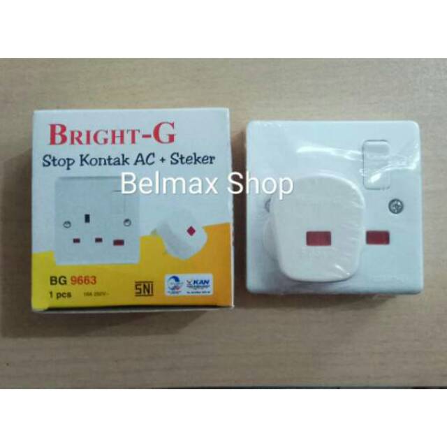 Stop Kontak AC + Steker / Stop Kontak AC Set / Colokan AC Komplit