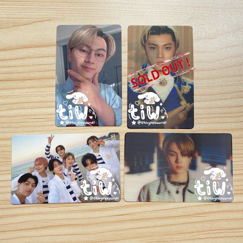 pc photocard enhypen solo jacket soljack jay potter glasses blue