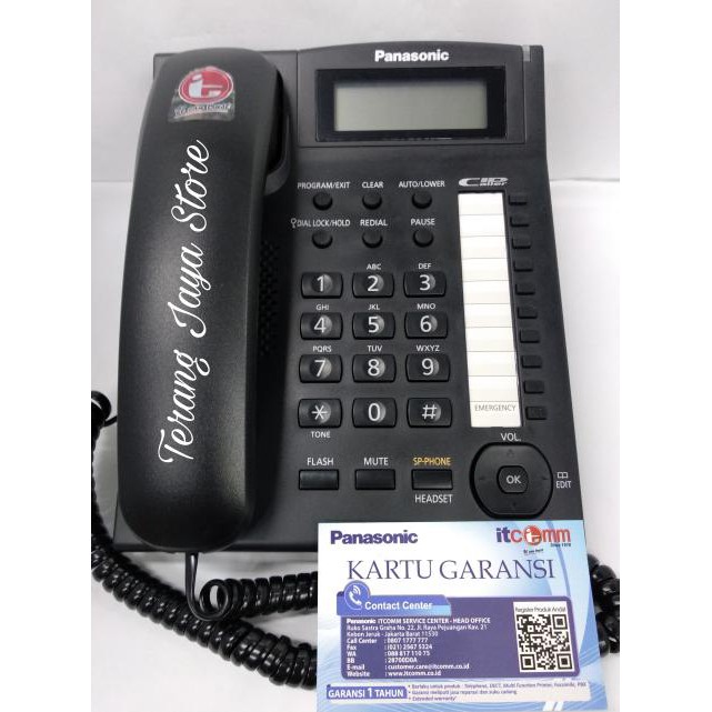 Telepon Kabel Panasonic KX-TS885ND (Hitam) Cable Phone Panasonic TS885