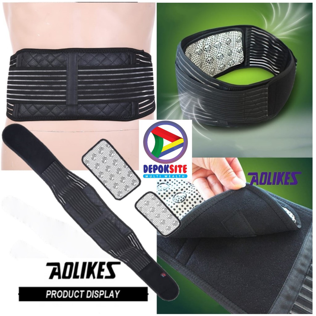 AOLIKES 7997 Korset Perut Terapi Pemanas Lumbar Support Waist Support Self Heating Tourmaline