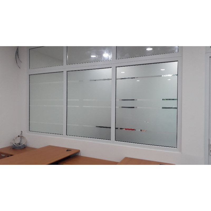 Sticker kaca sandblast/stiker kaca es/kaca film sunblast/stiker warna kamar mandi / sandblast kantor