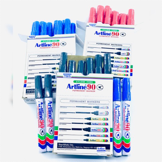 

Spidol Artline 90 / Permanent Marker Black, Red, Blue