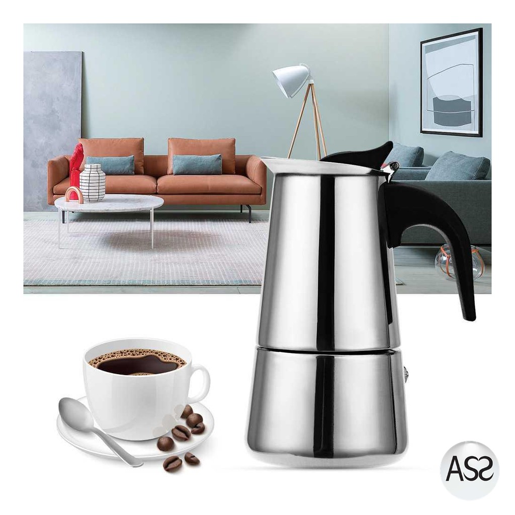 ASS Shop - OneTwoCups Espresso Coffee Maker Moka Pot Teko 300ml 6 Cup - Z20