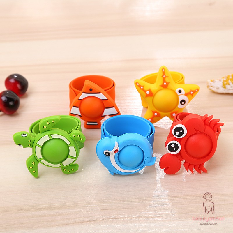 Gelang Anti Nyamuk Bahan Silikon Motif Kartun Hewan Untuk Anak