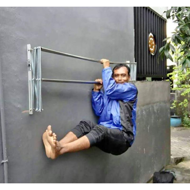 PROMO-Jemuran Baju/Jemuran Dinding  Stainless Steel 2 Meter Double Stainless Stell