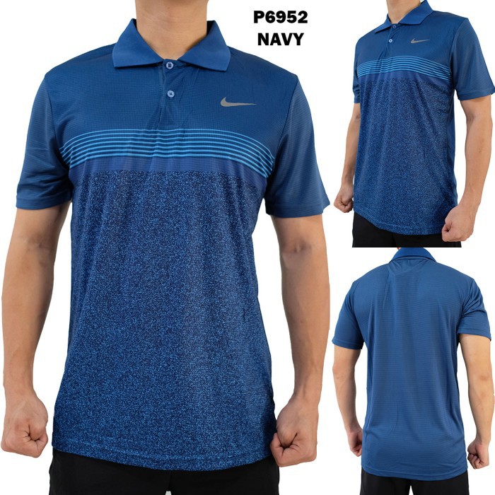 POLO OLAHRAGA PRIA NIKE P6952 NAVY BAJU FUTSAL GOWES BASKET LARI SEPEDA