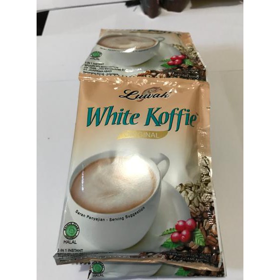 

LUWAK WHITE KOFFIE 1 RENCENG / 10 SACHET / PCS / KOPI COFFEE KODE 197