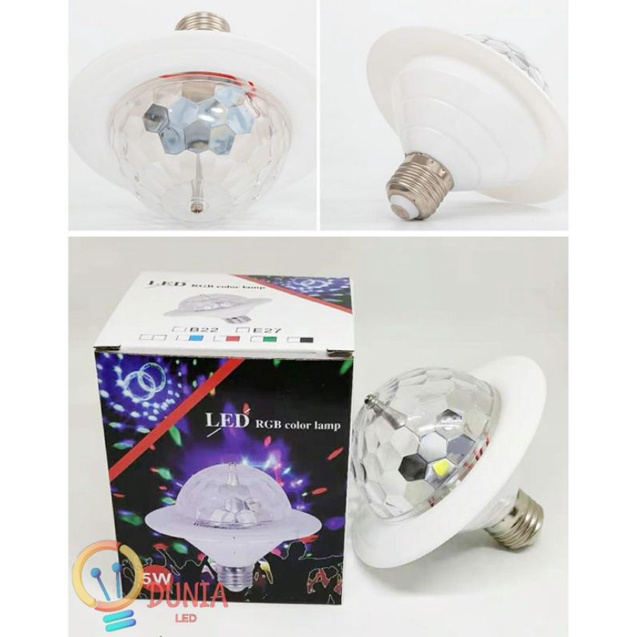 Lampu Disko LED RO-3 Rotating full colour fitting