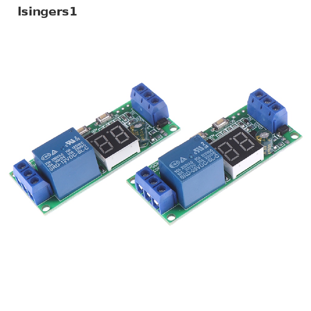 (lsingers1) Modul relay timer delay digital Multifungsi dc5v12v24v