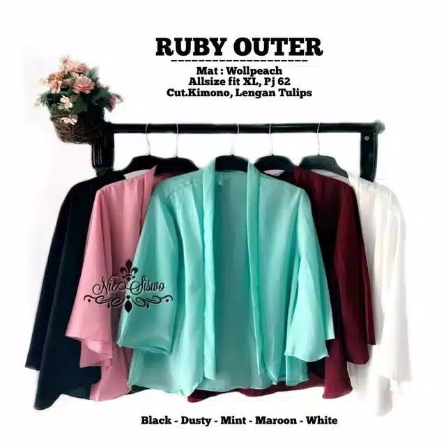 fashionshop119 Ruby Blazer / Blazer Ruby / Outer Wanita / Blazer Polos (fs)