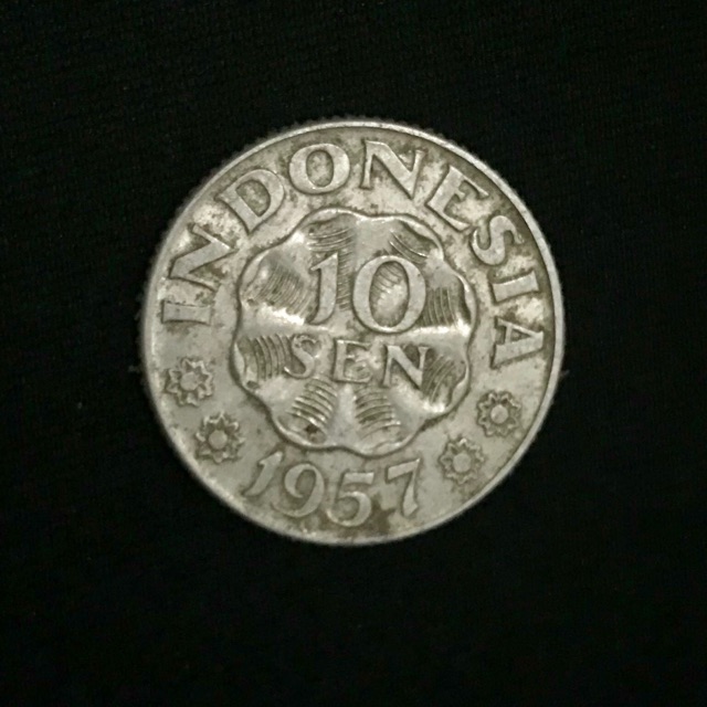 [LANGKA] Uang KUNO koin rupiah 10 25 50 Sen emisi 1950an