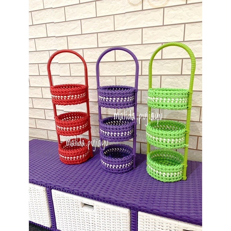 TEMPAT BAWANG/TEMPAT BUMBU ROTAN SINTETIS MURAH