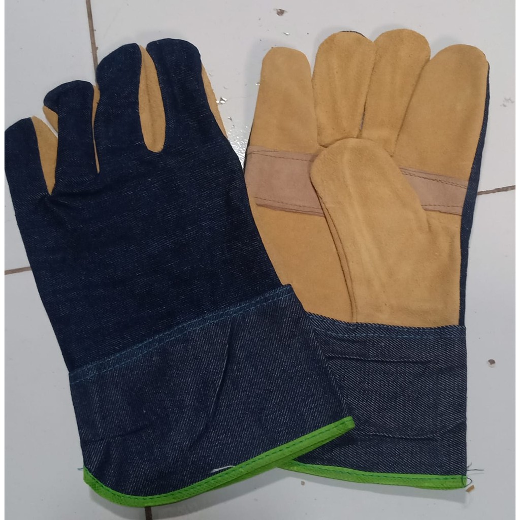 Sarung Tangan las Kombinasi Suede KWB murah/ Sarung Tangan las Kombinasi Suede KWB terlaris