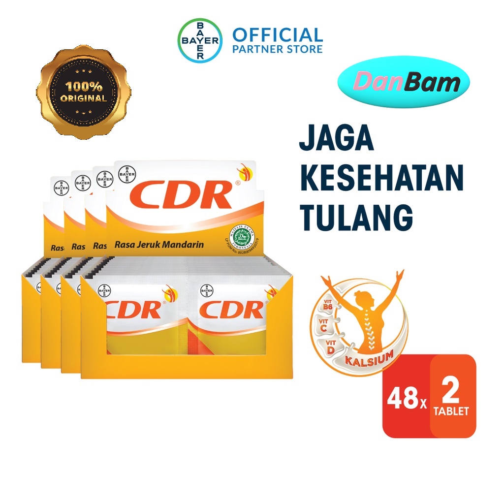 CDR Box 12 x 2 Sachet x 4 Box ( 96 Tablet)