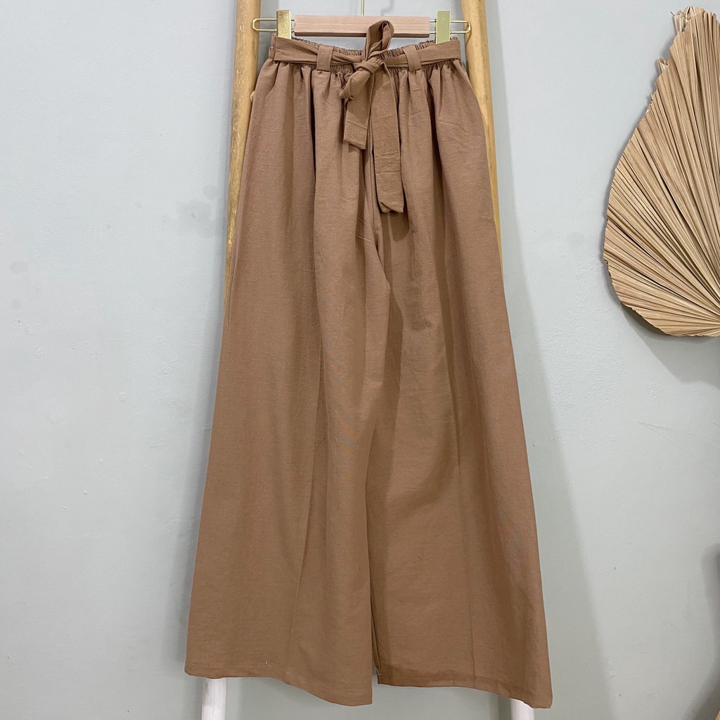 KULOT LINEN PANTS CELIA CELANA KANTOR DAILY PREMIUM B553