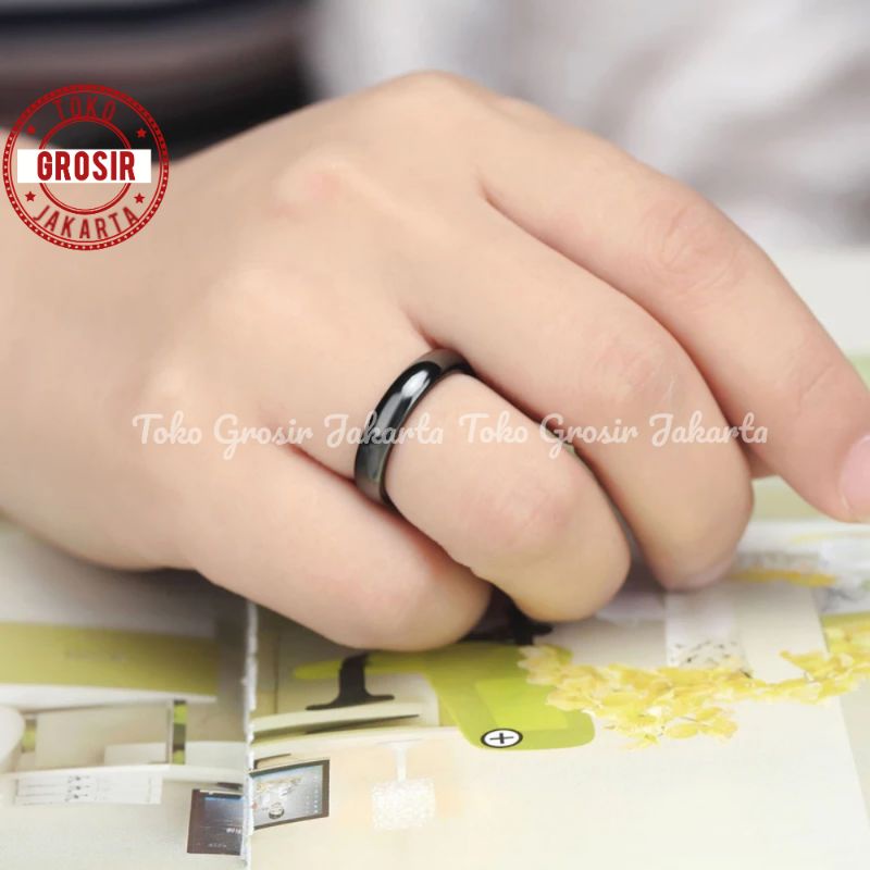 Cincin Kesehatan Magnet Batu Hematit