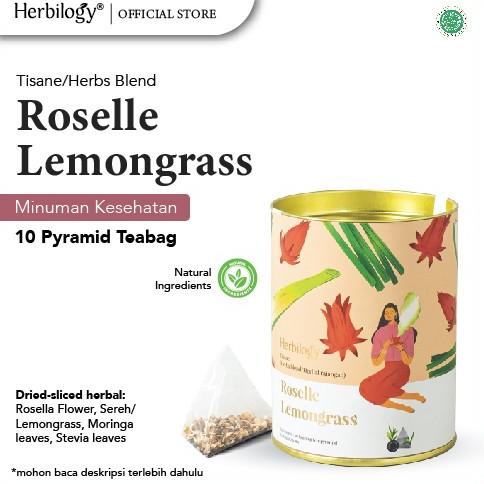 

[COD] Herbilogy Tisane/Herbs Blend Roselle Lemongrass - 10 pyramid teabag [COD]
