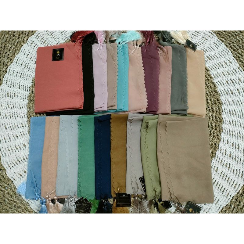 hijab segiempat Bugis hijab juntai