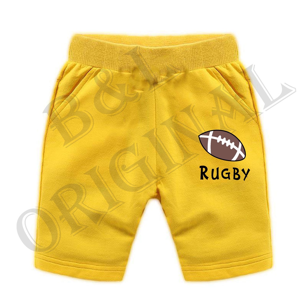 BS/COD/CELANA PENDEK RUGBY ANAK ANAK 1-7 TAHUN//REALPIC//GOOD QUALITY