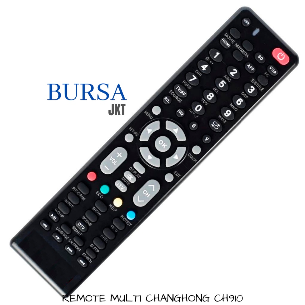 REMOTE TV CHANGHONG CHIQ DIGITAL TV UNIVERSAL CH910TR