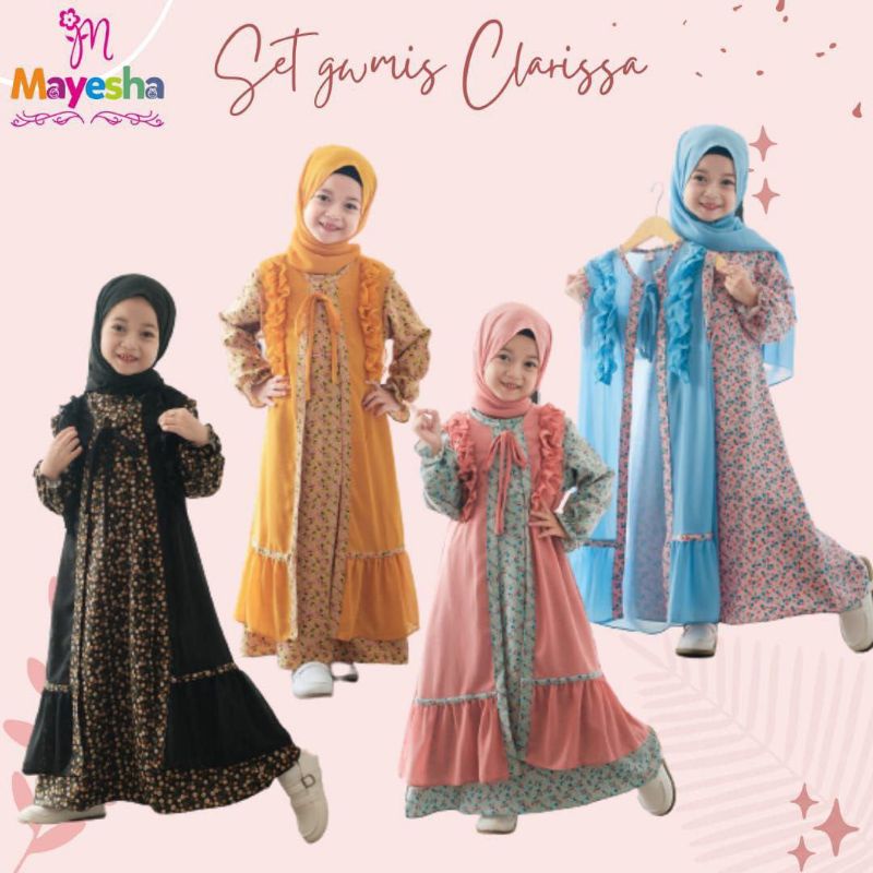 GAMIS CLARISSA GAMIS ANAK GEMOY GAMIS PASMINA3-6 th