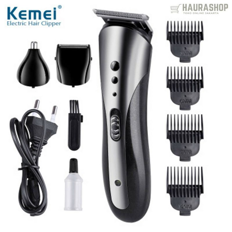 Alat Cukur Rambut Jenggot Kumis Kemei 1407 KM-1407 Rechargeable 3 In 1