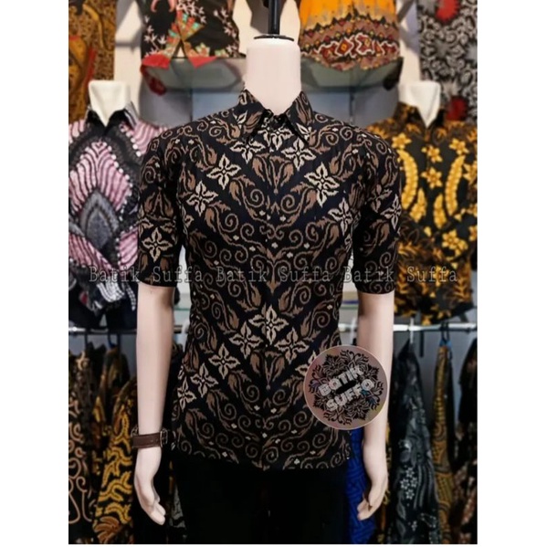 NEW ARRIVAL DISTRO BATIK PRIA BORDIR SOGAN HRB026 BATIKAF NOTOARTO BATIK