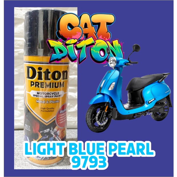Cat Pilox Diton Premium LIGHT BLUE PEARL 9793 400cc warna biru muda mutiara