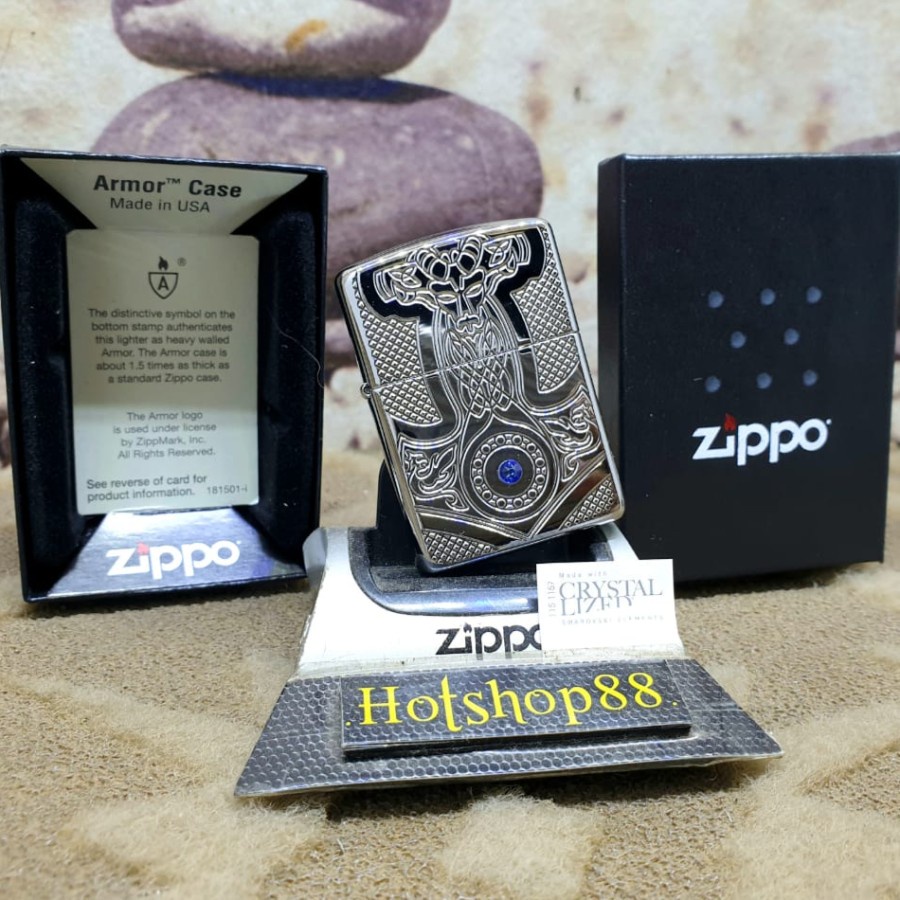 Zippo Armor Original Medieval Design With Crystal Swarovski 49289