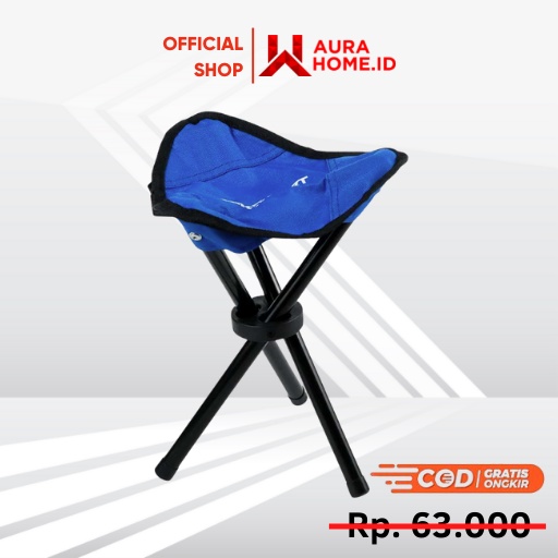 Kursi Lipat Memancing Folding Legged Beach Stool Chair / Kursi Teras Lipat Duduk Outdoor Camping Mem