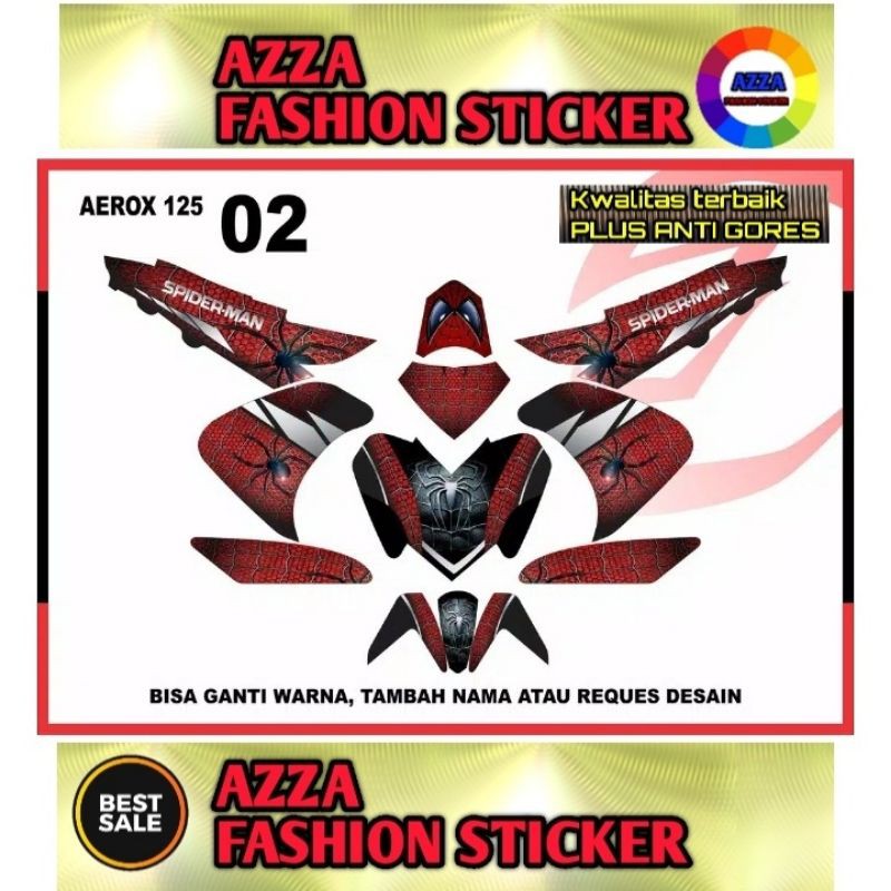 Sticker Striping Decal Yamaha Aerox 125, Sticker Decal Yamaha Aerox 125 Sticker Yamaha Aerox 125 02