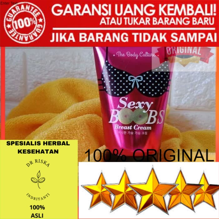 100% ORIGINAL OBAT PEMBESAR PAYUDARA PANTAT SEXY BOOBS BREAST CREAM ASLI ORIGINAL