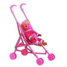 Stroller Dorongan Dengan Boneka Susan Mainan Anak