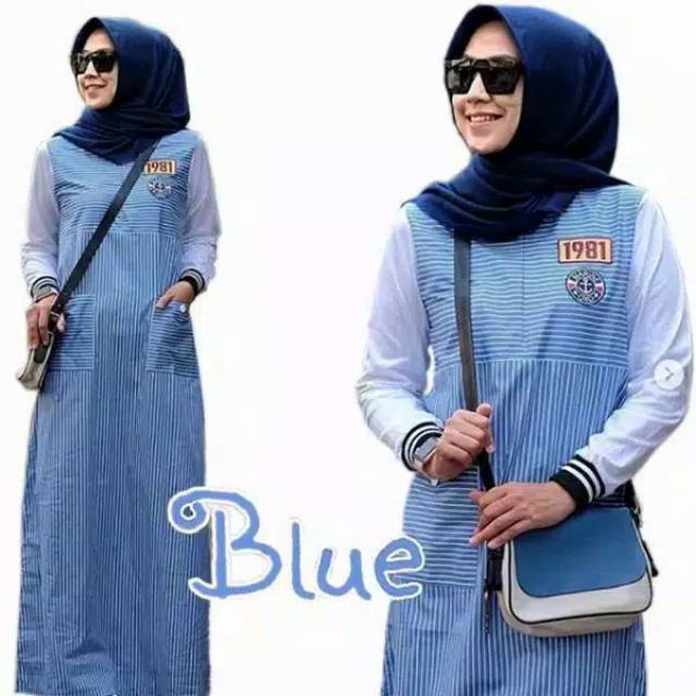 Jenna dress baju gamis pakaian wanita fashion muslim