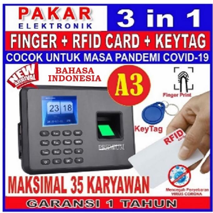 Elektronik | Elektronik Kantor Absen / Mesin Absen/ Mesin Absensi / Sidik Jari / Finger Print A3 | B
