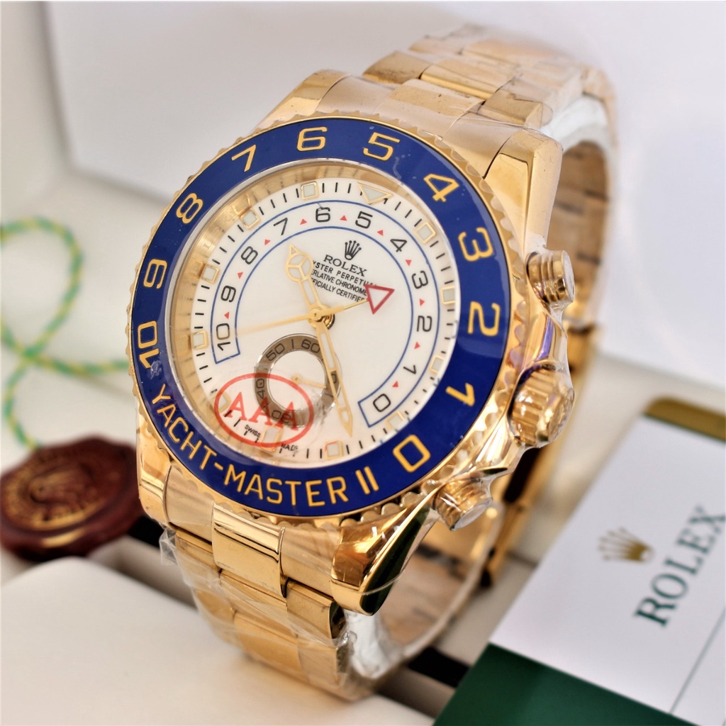 JAM TANGAN ROLEX YATCH MASTER II GRADE AAA/JAM TANGAN RANTAI ROLEX YATCH MASTER II/ROLEX YATCH MASTER INCLUDE BOX