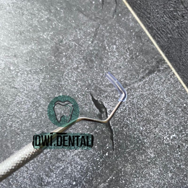 Dental sonde Pengait halfmoon 2 sisi double ended berkait