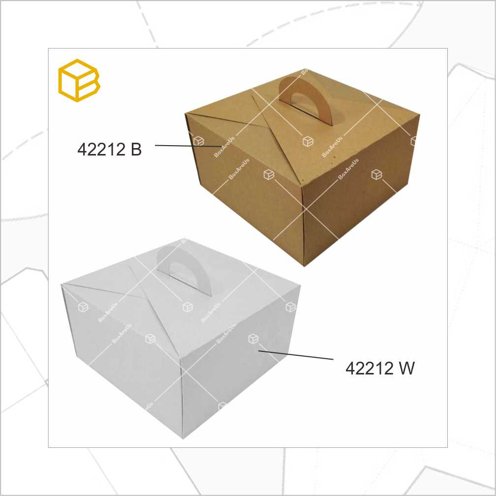 Box | Kemasan | Packaging | Cake Box | Souvenir Box | Gift Box - 42212 Brown (10pc)