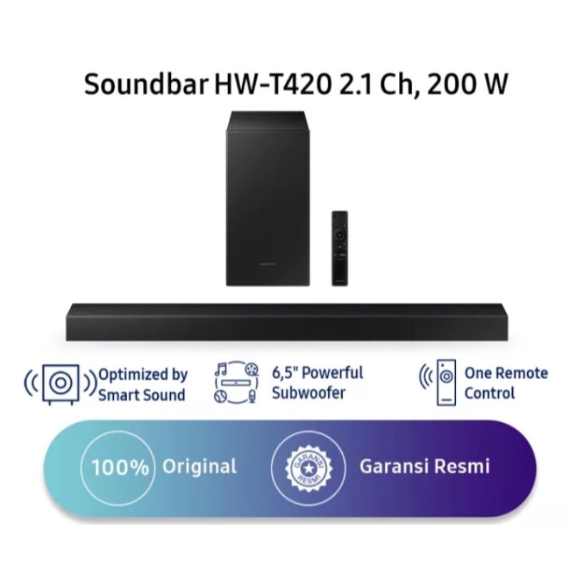 SAMSUNG Soundbar HW-T420 2.1 Ch GARANSI RESMI
