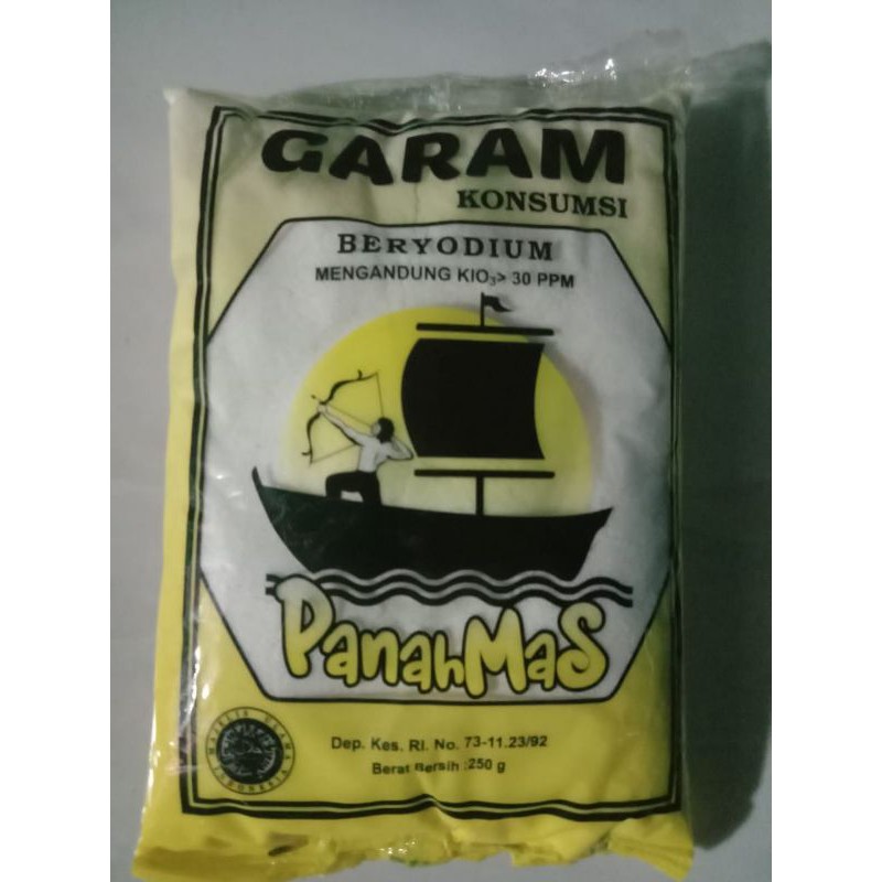 

Garam halus cap Panah Mas 250gr 1 ball isi 20pcs