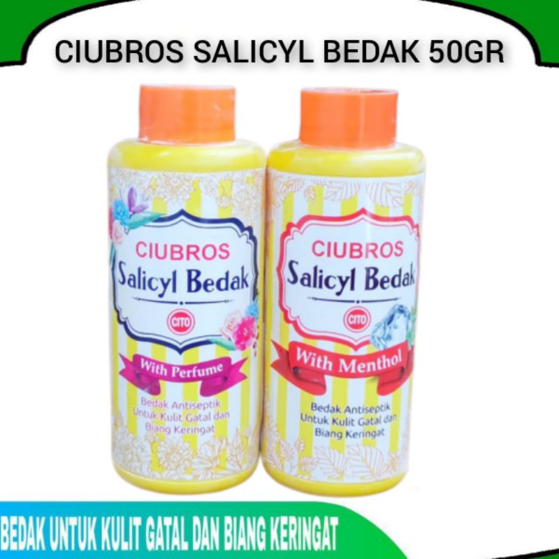 CIUBROS SALICYL BEDAK 50GR I BEDAK BAYI BIANG KERINGAT I OBAT GATAL PADA BAYI