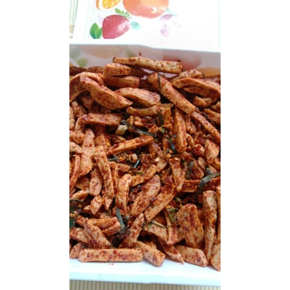 

cemilan basreng pedas gurih 500 gram dengan extra daun jeruk segar