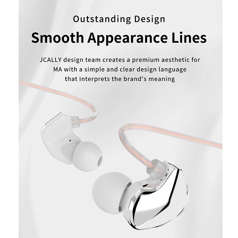 Jcally Ma Headset Earphone Earbuds Musik Heavy Bass Dinamis Kabel Jack 3.5mm