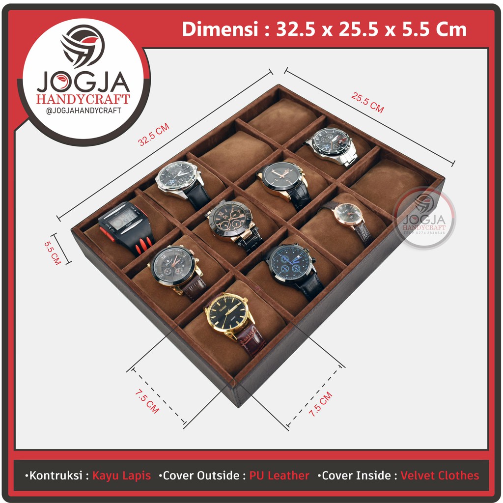 NEW Watch Tray Display Storage Case Watches / Kotak Tempat Jam Tangan / Box Jam Tangan Jumbo