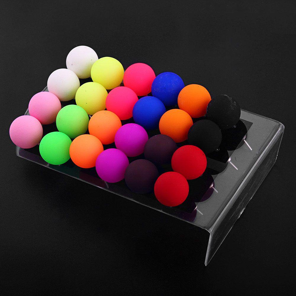 Needway Stud Earrings Little Girl 12pasang /set Bola Bulat Kecil CandyColor Perhiasan Akrilik